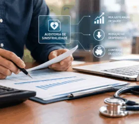 Auditoria de sinistralidade em plano de saúde empresarial para controle do reajuste anual e dos custos de pequenas e médias empresas.